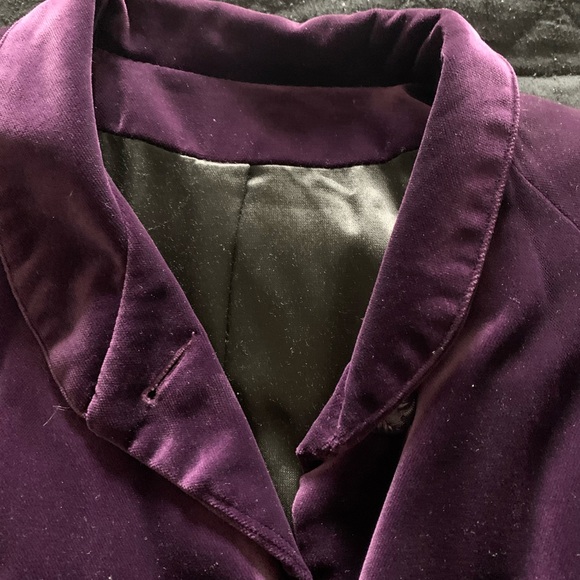 Vintage custom made velvet car coat - lined - Picture 7 of 10